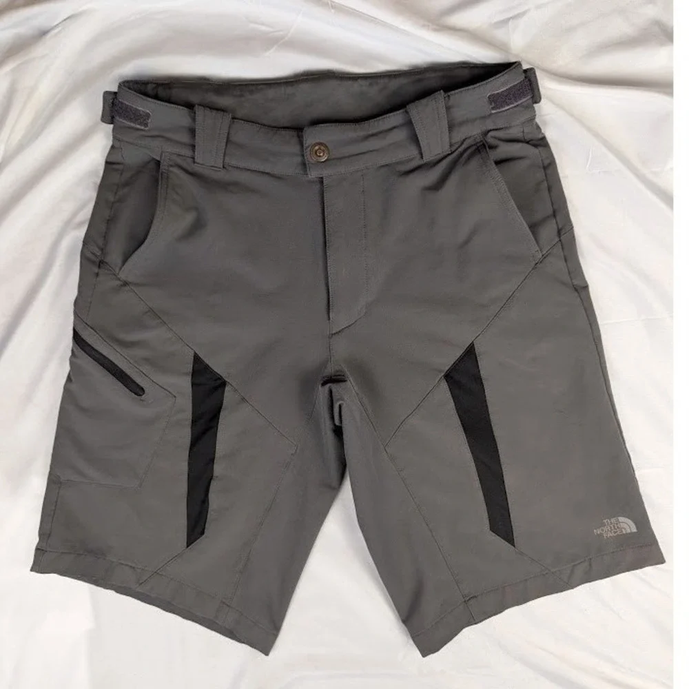 Vintage The North Face TrailJamer MTB Moutain Bike Shorts Men's 32 Grey Black